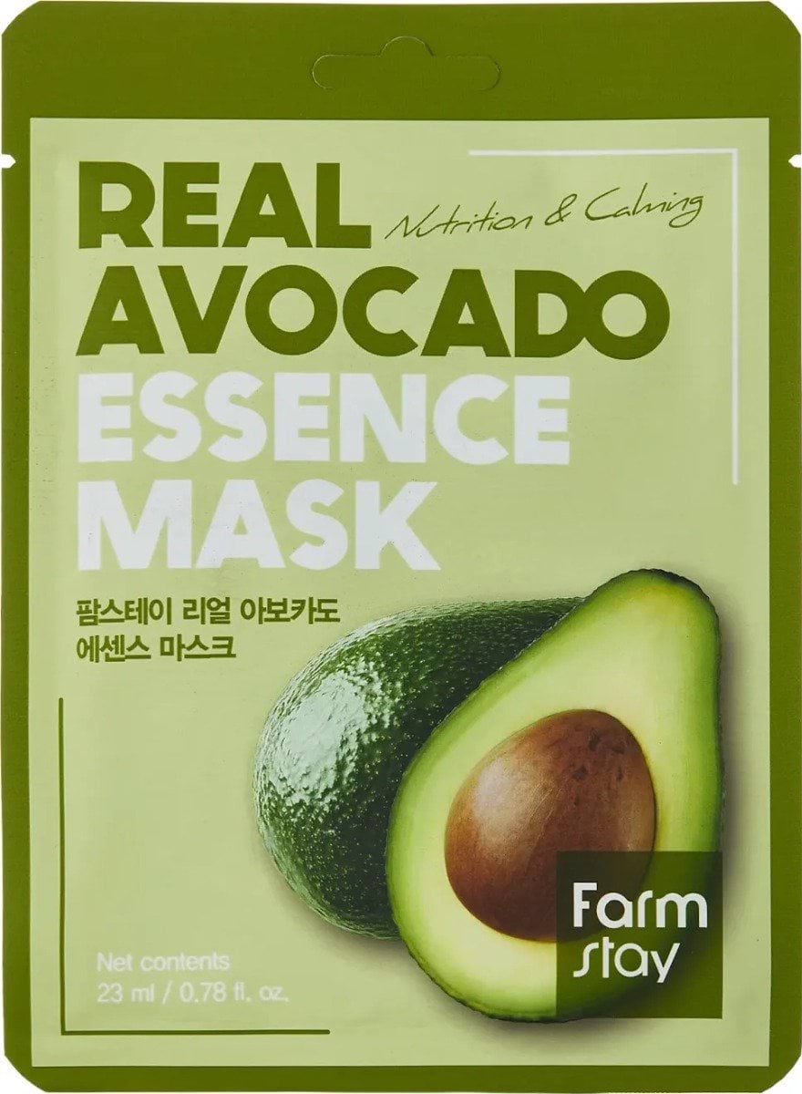 Маска тканинна для обличчя FarmStay Real Avocado із екстрактом авокадо 23 мл