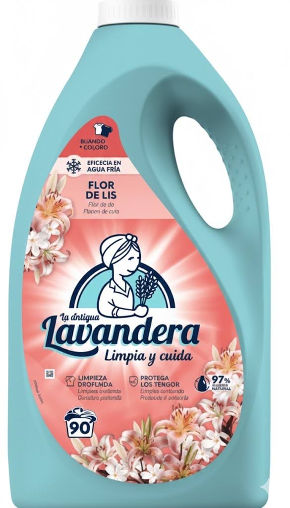 Гель для прання La Antigua Lavandera Flor de Lis з ароматом лілій та жасмину 4.5 л 90 прань