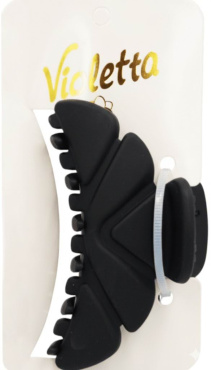 Краб для волосся Violetta чорний матовий 1 шт