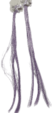 Затиски для волосся Violetta дитячі з кольоровими пасмами блакитні 2 шт