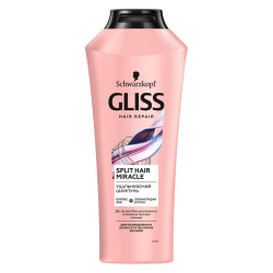 Уплотняющий шампунь GLISS Split Hair Miracle для поврежденных волос и секущихся кончиков, 400 мл