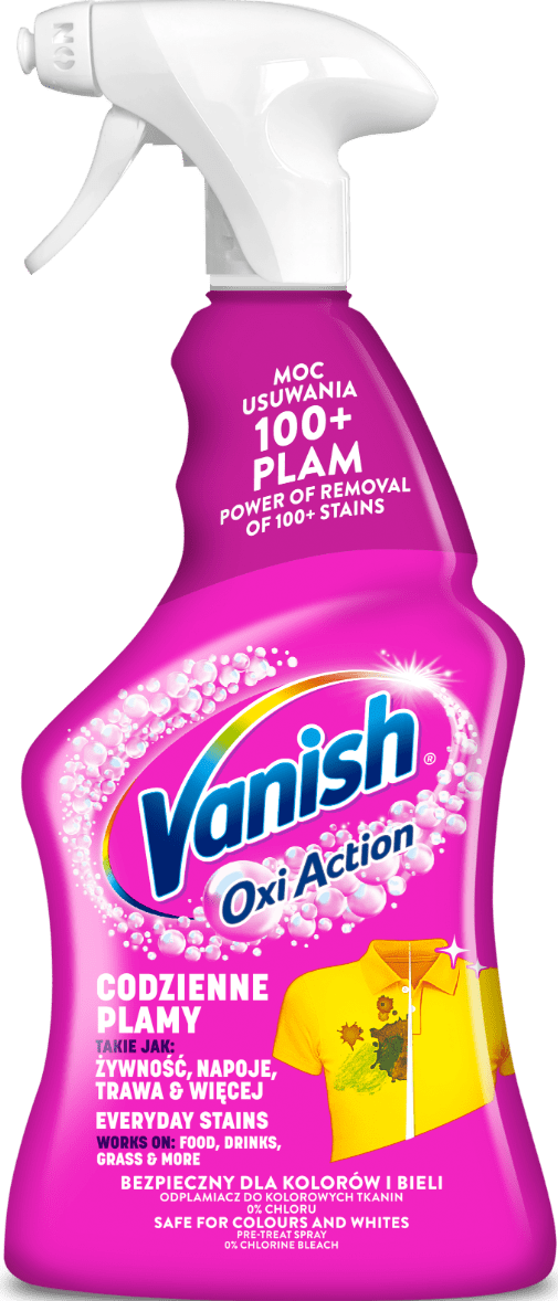 Засіб для видалення плям Vanish oxi action спрей рожевий 500 мл