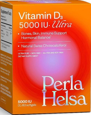 Perla Helsa Vitamin D3 5000 IU капсулы 60 шт.