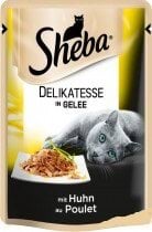 Влажный корм для котов Sheba Delikatesse in Gelee с курицей в желе 85 г