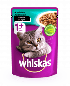 Вологий корм для котів Whiskas з кроликом в соусі 100 г