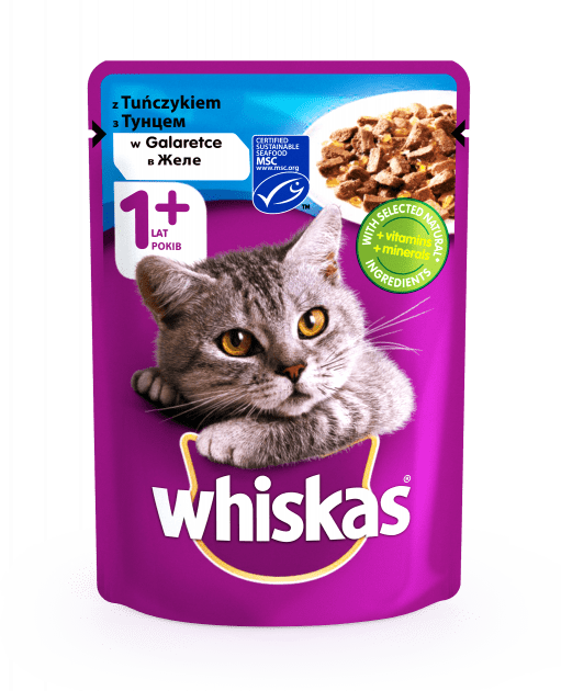 Влажный корм для котов Whiskas с тунцом в желе 100 г