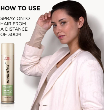 Лак для волосся WELLAFLEX Шовковисте укладання та фіксація 5, 250 мл фото 3