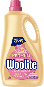 Средство для стирки Woolite для шерсти и деликатных тканей с кератином 3.6 л