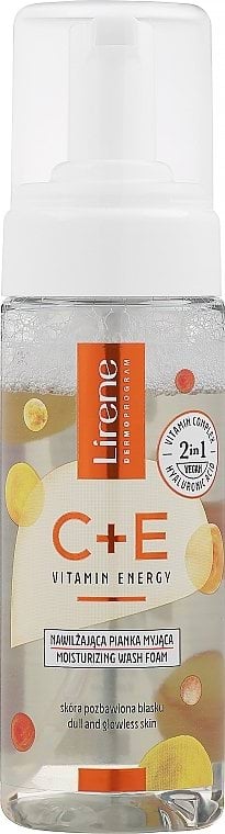 Пінка для вмивання Lirene C + E Vitamin Energy зволожуюча 150 мл