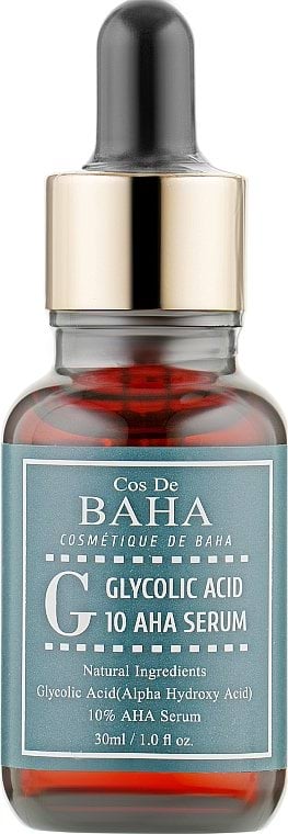 Сыворотка Cos De Baha glycolic acid 10 AHA serum с гликолевой кислотой 30 мл