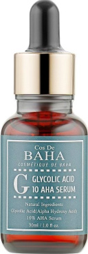 Сироватка Cos De Baha glycolic acid 10 AHA serum з гліколевою кислотою 30 мл