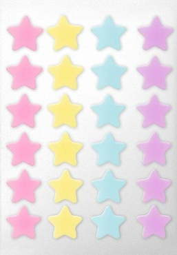 Патчи от прыщей Sane holiday set color stars разноцветные 24 шт фото 2