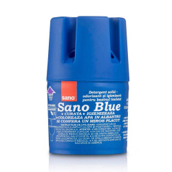 Засіб SANO для миття і дезінфекції унітаза (в бачок) Blue Flash, 150 г