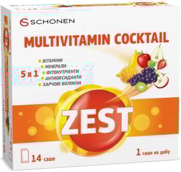 Мультивитаминный коктейль Zest саше 14 шт