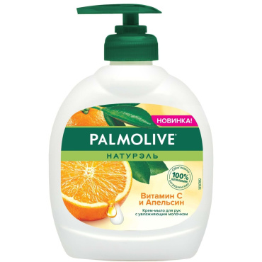 Рідке крем-мило для рук Palmolive Натурель Вітамін C і Апельсин 300 мл фото 1