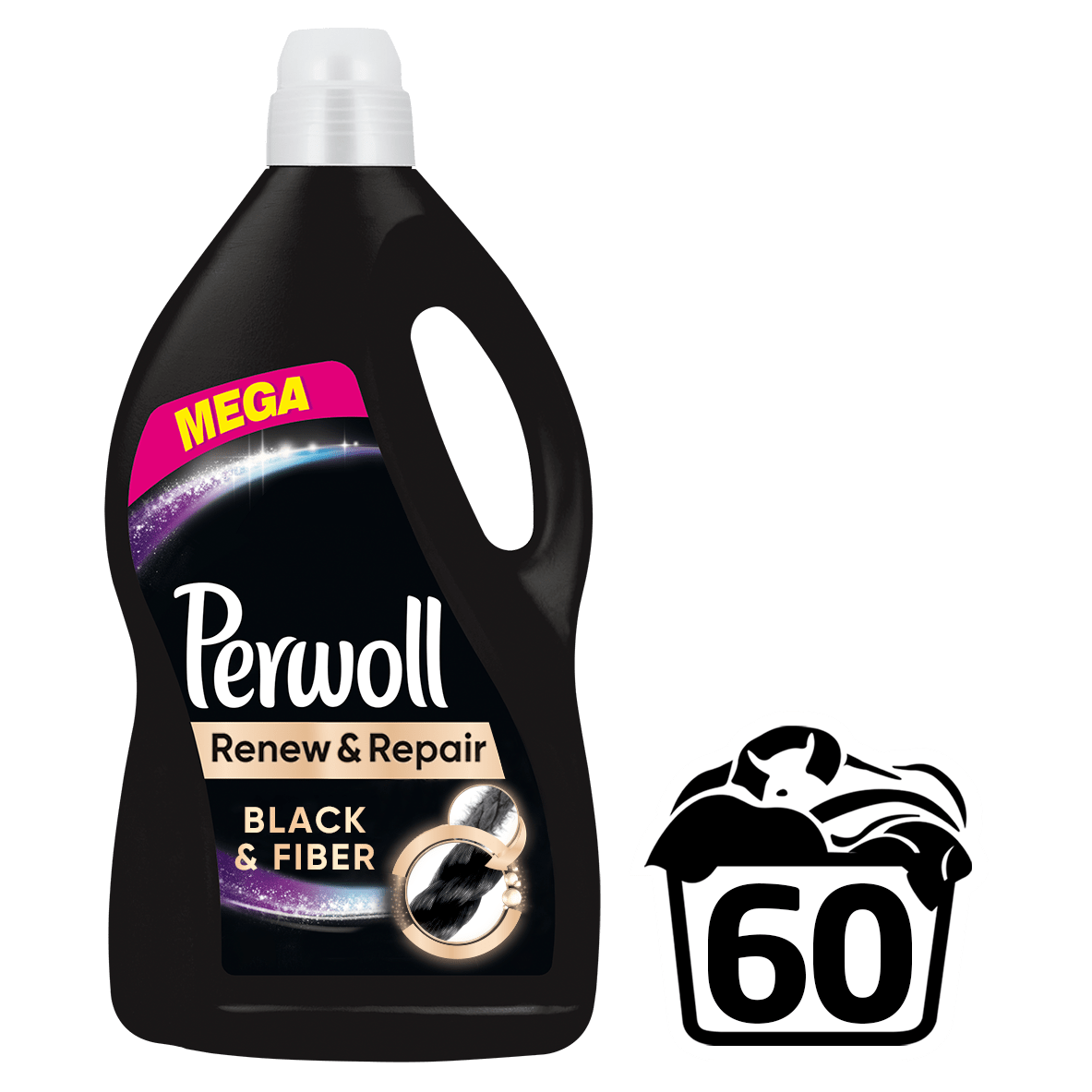 Жидкое средство для стирки Perwoll для темных и черных вещей, 3,6 л