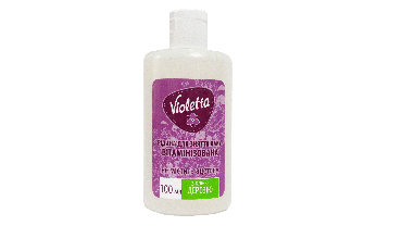 Рідина для зняття лаку Violetta з маслом деревію, 100 мл