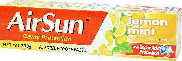 Зубна паста Airsun Lemon mint, 200 г фото 1
