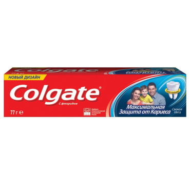 Зубна паста Colgate Максимальний захист від карієсу Свіжа мята 50 мл фото 1