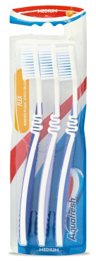 Зубна щітка Aquaresh Flex Medium *3