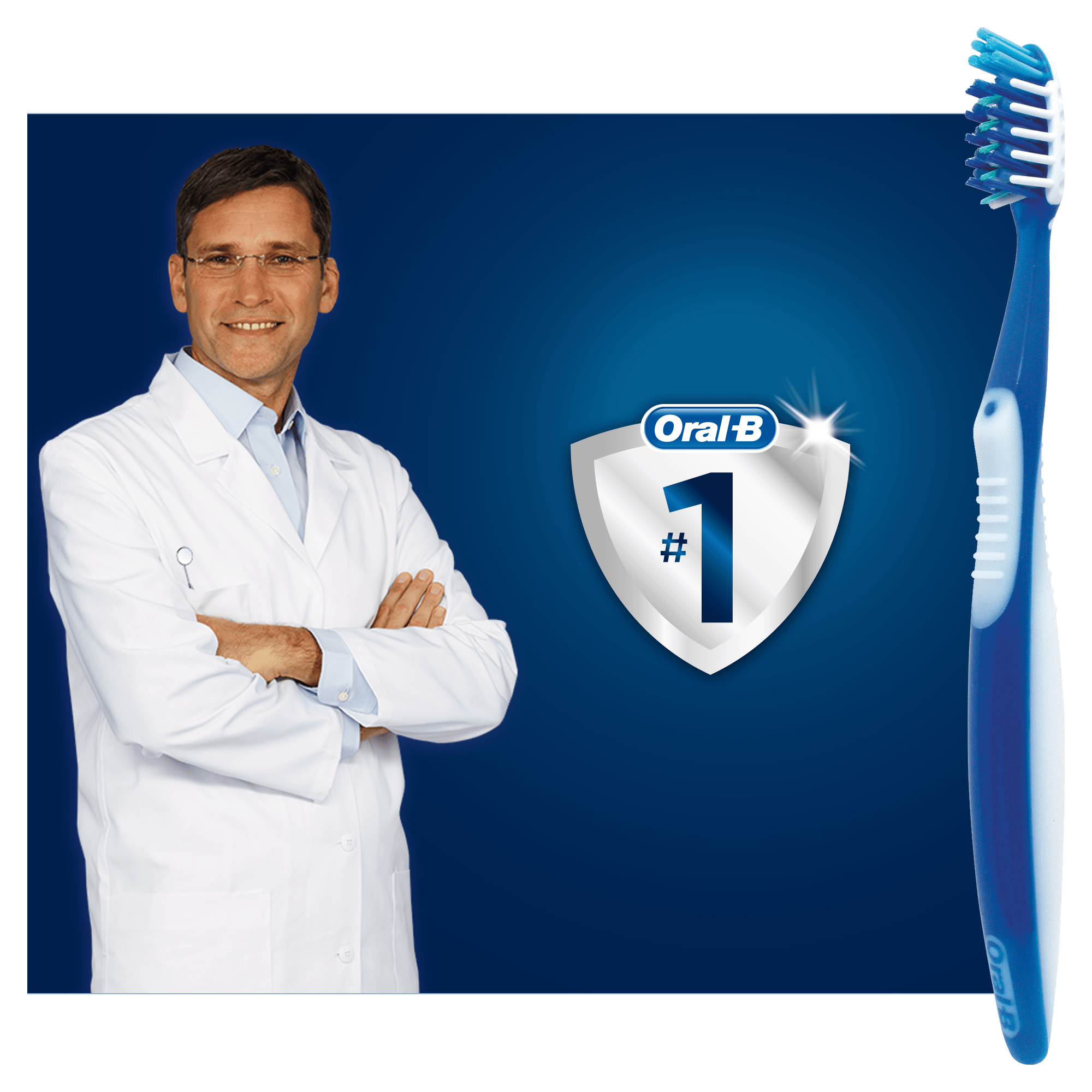 Зубная щетка Oral-B Pro-Expert Complete 7 средняя 1 шт + 1 шт бесплатно