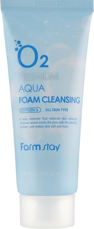 Пенка для умывания FarmStay O2 Premium Aqua Cleansing Foam кислородная 100 мл